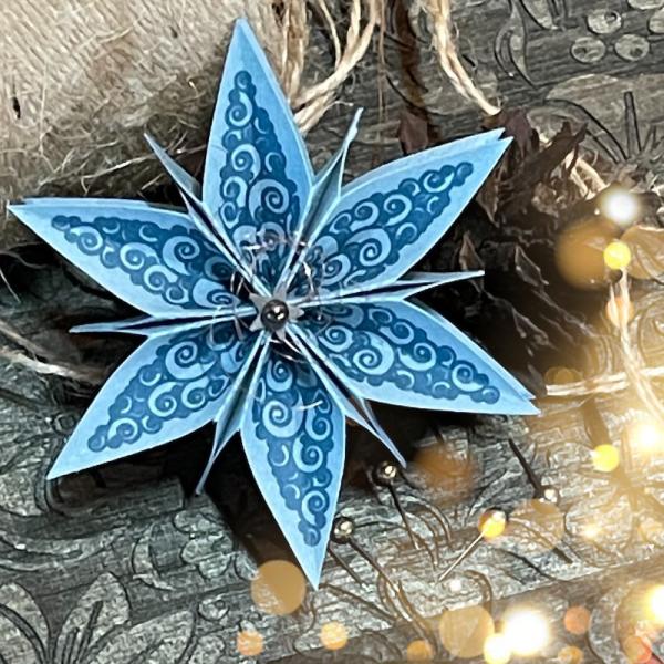 6 Stempelmotive / Set 3 für Faltstern Nr. 8S